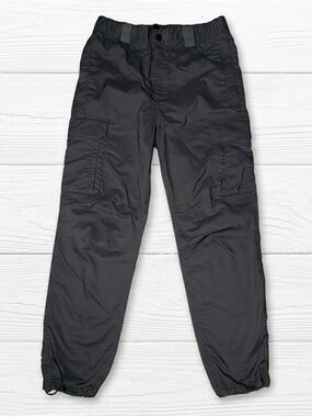 H&M Charcoal Gray Tactical Cargo Pants Adjustable Hem Size XS Regular Fit